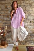 Pia Pillow Cotton Embroidered Tile Classic Shirt Candy